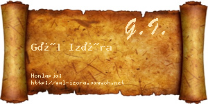 Gál Izóra névjegykártya