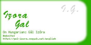 izora gal business card