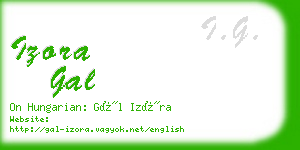 izora gal business card
